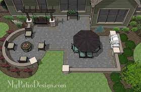 Diy Patio Plan With Two Seating Walls