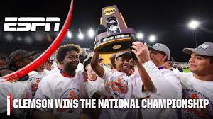 clemson wins the national chionship