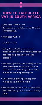 how to calculate vat in south africa a