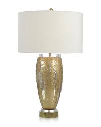 John Richard Silver And Gold Glass Table Lamp
