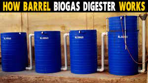 how does barrel biogas digester system