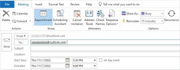 how to send a calendar invite in outlook
