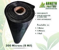 Black Uv Plastic Roofing 200 Microns 8