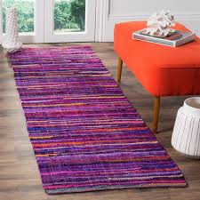 safavieh rag rug purple multi 2 ft x 8