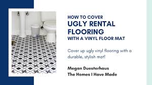 how to cover ugly al floors with a