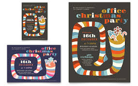 Christmas Party Flyer Ad Template Word Publisher
