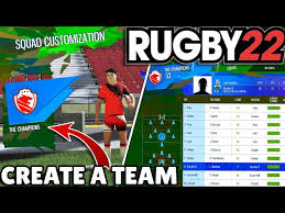 rugby 22 create a team career mode