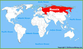 Resultado de imagen para map de rusia