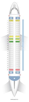 Seat Map Airbus A320 320 Interjet Find The Best Seats On