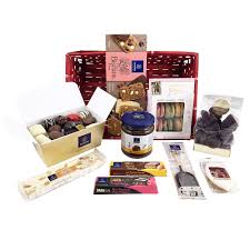 gift basket with chocolates