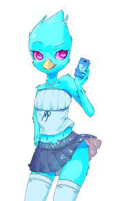 avian from Starbound or something,idek.She's blue | Furry girls, Furry art,  Character design