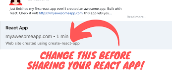 react app change index html