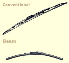 conventional and beam wiper blades