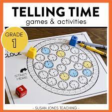 telling time games susan jones teaching