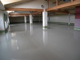 concrete floor is flat and level