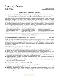 Useful Marketing Executive Resume Template Templat Excellent