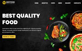 restfood restaurant one page html5