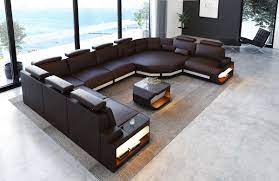 leather sectional sofa bel air xl with