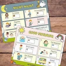 Eliminate the chaos of morning and bedtime routines. 11 Wondrous Visual Routine Charts For Kids That You Need Mindfulmazing