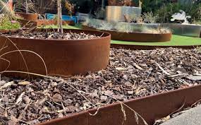 Redcor Corten Steel Garden Rings Lawn