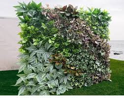 Artificial Plants Wall Plastic Green