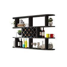 Contemporary Wall Mounted Wine Rack In