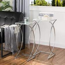 With Glass Accent Table Set
