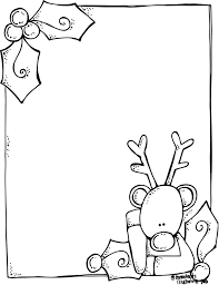 Black And White Christmas Clipart Borders