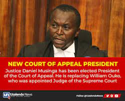 He replaces justice william ouko who was last friday sworn in as a judge of the supreme court. 5ztpv3cpzmyvzm