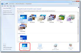 windows 7 how to change the background