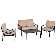 outsunny 4 piece patio furniture set
