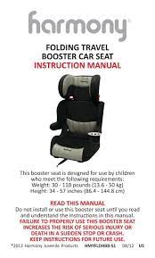 Folding Travel Booster Car Seat