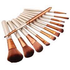 cosmetic makeup brush set 12 piece