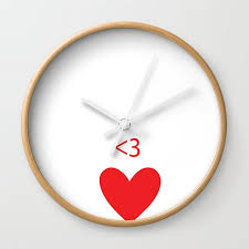 Funny Math Formula Valentine Wall Clock