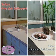remove a second bathroom sink sink