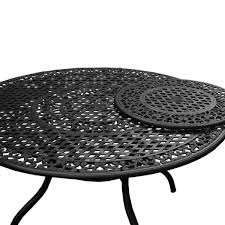 Outdoor Dining Table With Lazy Susan