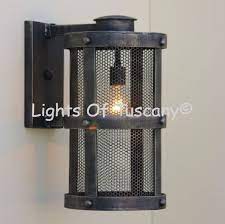 Industrial Style Wrought Iron Lighting