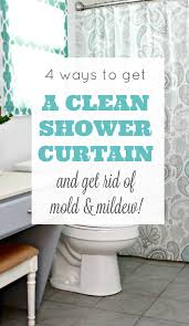 4 ways to get a clean shower curtain