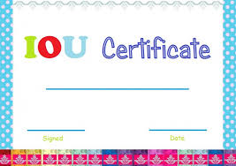 I Owe You Certificates Magdalene Project Org