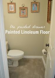 painted linoleum floor with annie sloan