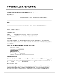Download Personal Loan Agreement Template Pdf Rtf Word