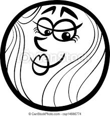 Mars planet coloring page from planets category. Venus Planet Cartoon Coloring Page Black And White Cartoon Illustration Of Funny Venus Planet Comic Mascot Character For Canstock