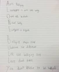 anti bullying poems