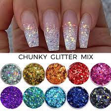 body cosmetic sequins sparkly nail art