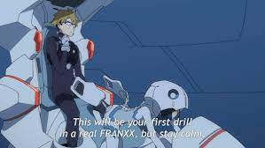 Darling in the franxx mecha position