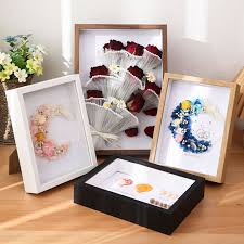 Nesthome Wooden Shadow Box Frame Glass