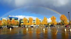 Rainbow Over Corporate Centre Servus Credit Union Office Photo