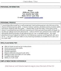 Sample Cv Personal Profile Assistant Resume Examples Care Example