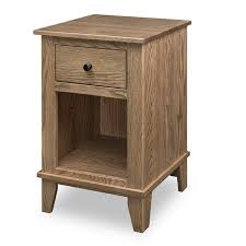 Oak Wood One Drawer Nightstand