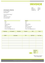 Sales Invoice Examples And Templates Free Download